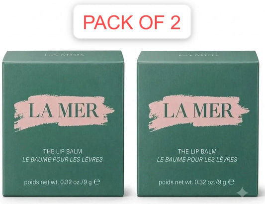 PACK OF 2 La Mer The Lip Balm 0.32 oz 9g NeW &FRESH STOCK & Sealed Box Fit And Glow