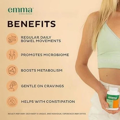 Emma Gut Health Doctors Endorsed Supplement 60 Capsules -Relief from Gas Fit And Glow